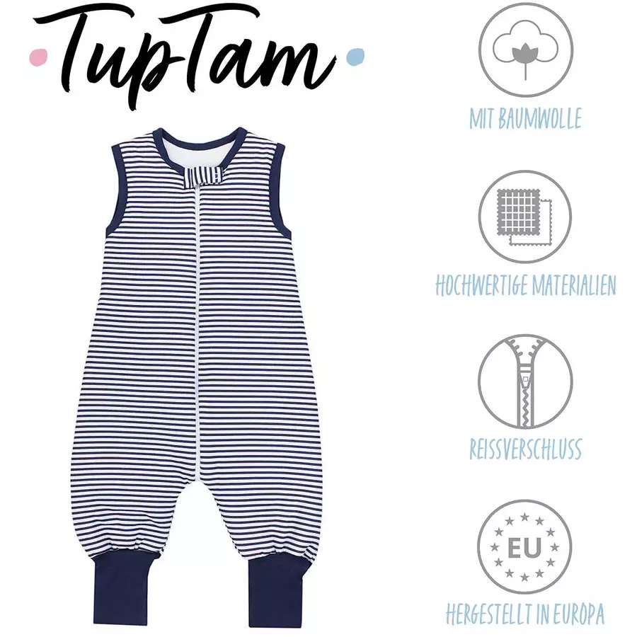 TupTam Winter Babyschlafsack mit Beinen 2,5 Tog dunkelblau