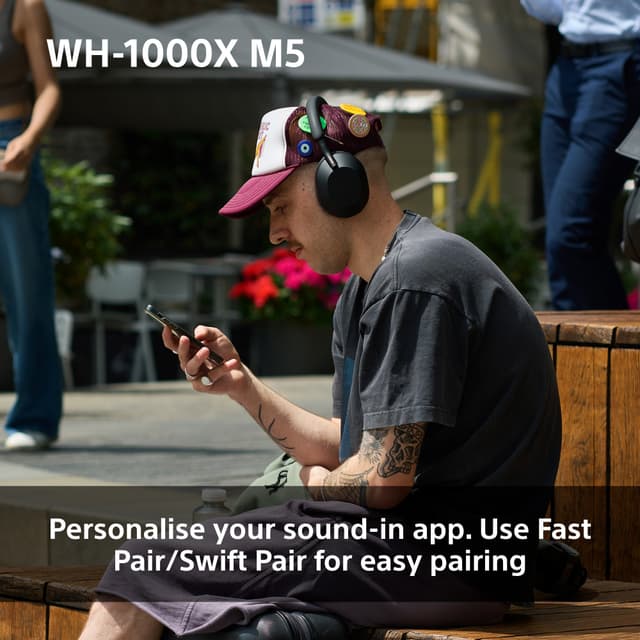 Sony WH-1000XM5 trådløse around-ear høretelefoner (sort)