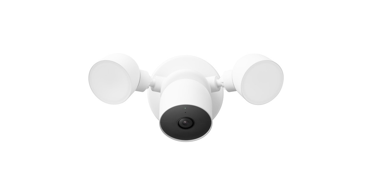 GoogleNest Cam met Floodlight beveiligingscamera  (Wit)