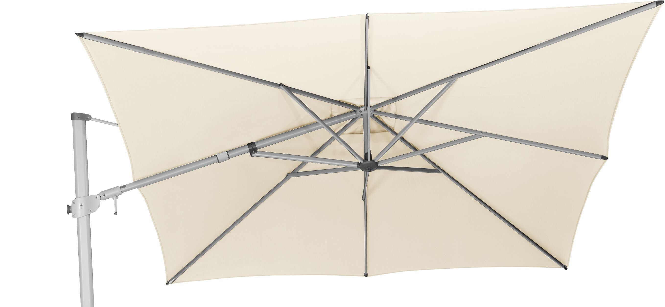 Suncomfort by Glatz VARIOFLEX Sonnenschirm - Ecru / B: 300.0 cm x T: 300.0 cm x H: 255.0 cm