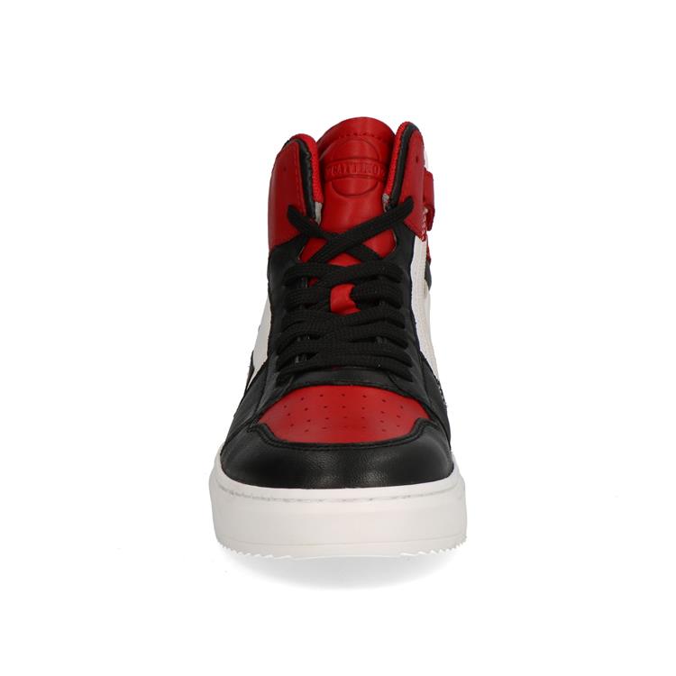 Gattino G1665 Black Leather (Zw/rood/wit)