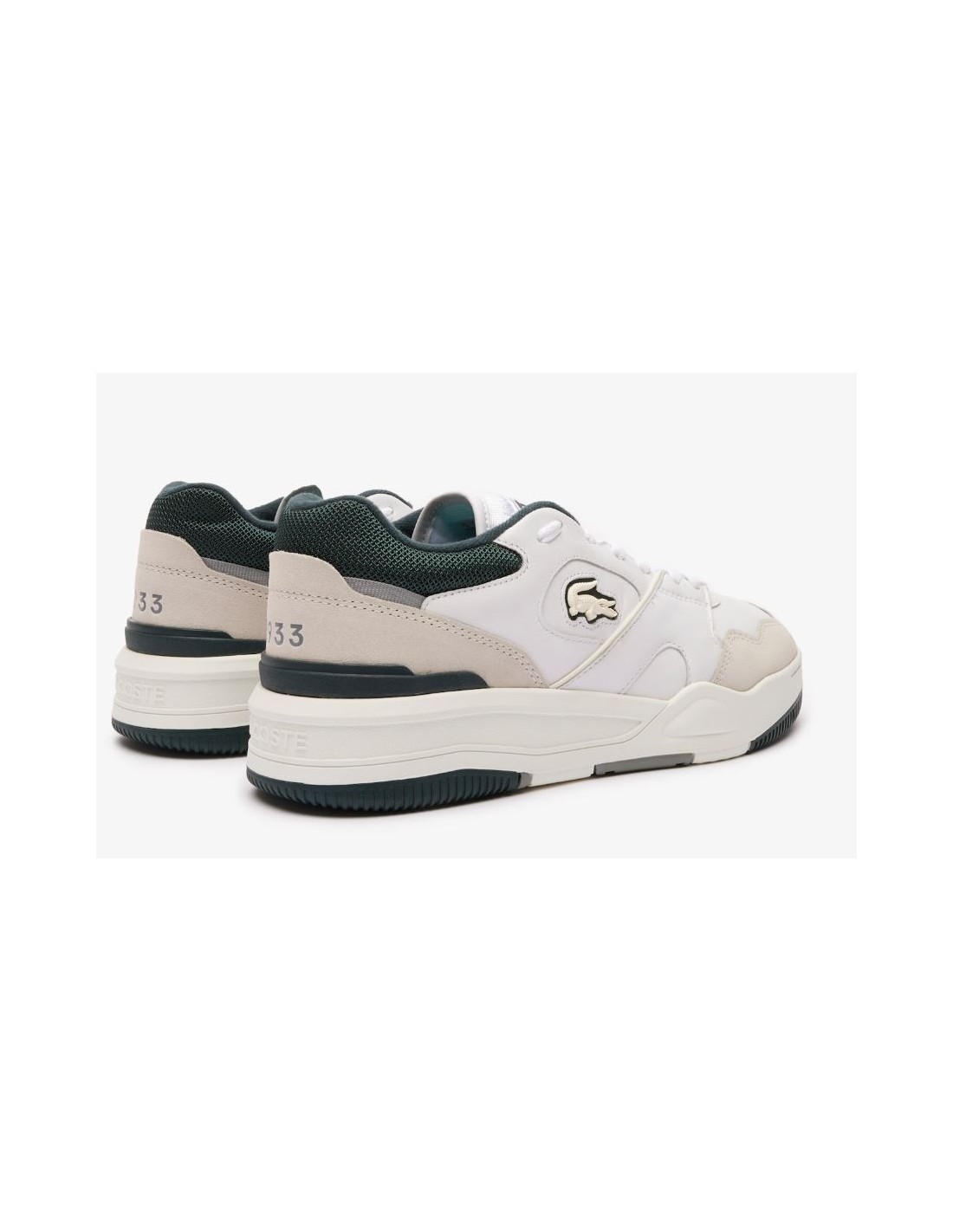 lacoste Sneakers lineshot homme blanc/beige