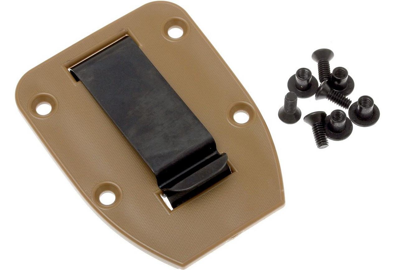 ESEE riemclip-plaat voor Model 3 & 4 schedes, coyote brown