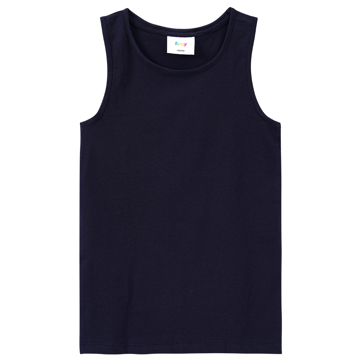 Famy 3 Mädchen Tops im Basic-Look hellblau / dunkelblau / weiss