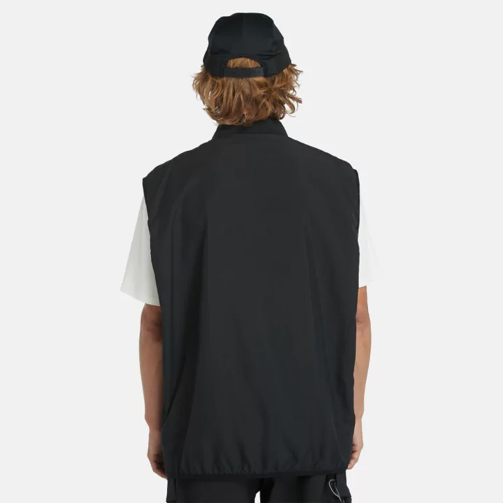 Gilet repliable Polartec ultra-léger pour homme en noir