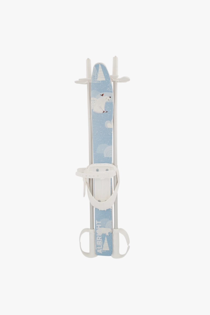 ALBRIGHT Eisbär Kinder Ski + Skistock 2324