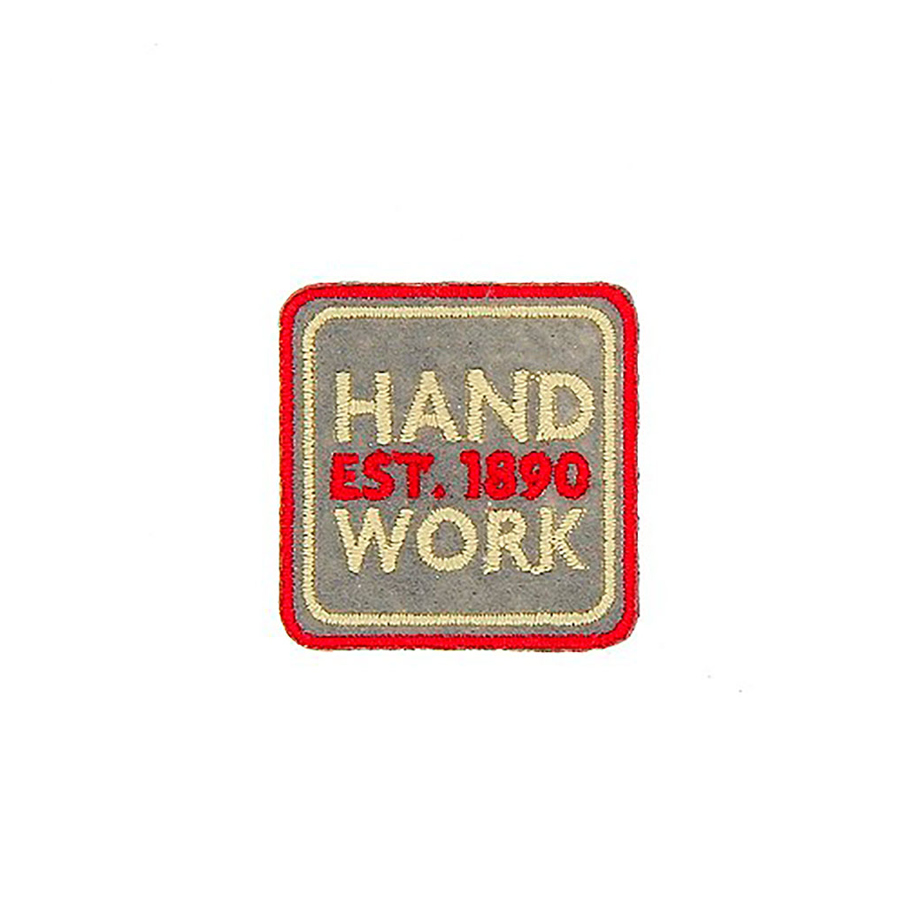 Ecusson thermocollant carré HAND WORK