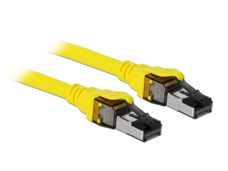 Delock Patchkabel RJ-45 - RJ-45, Cat 8.1, S/FTP, 5 m, Gelb Delock Kabel RJ45 Cat.8.1 S/FTP 5 m, Gelb
