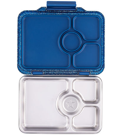 Yumbox Brotdose m. 4 Rum - Bento Steel - Twilight Glitter
