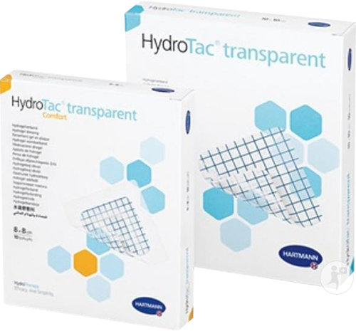 Hartmann Hydrotac Transparent Comfort 8x8cm Pièces 10