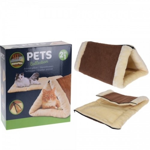 cobertor túnel marrom para gatos