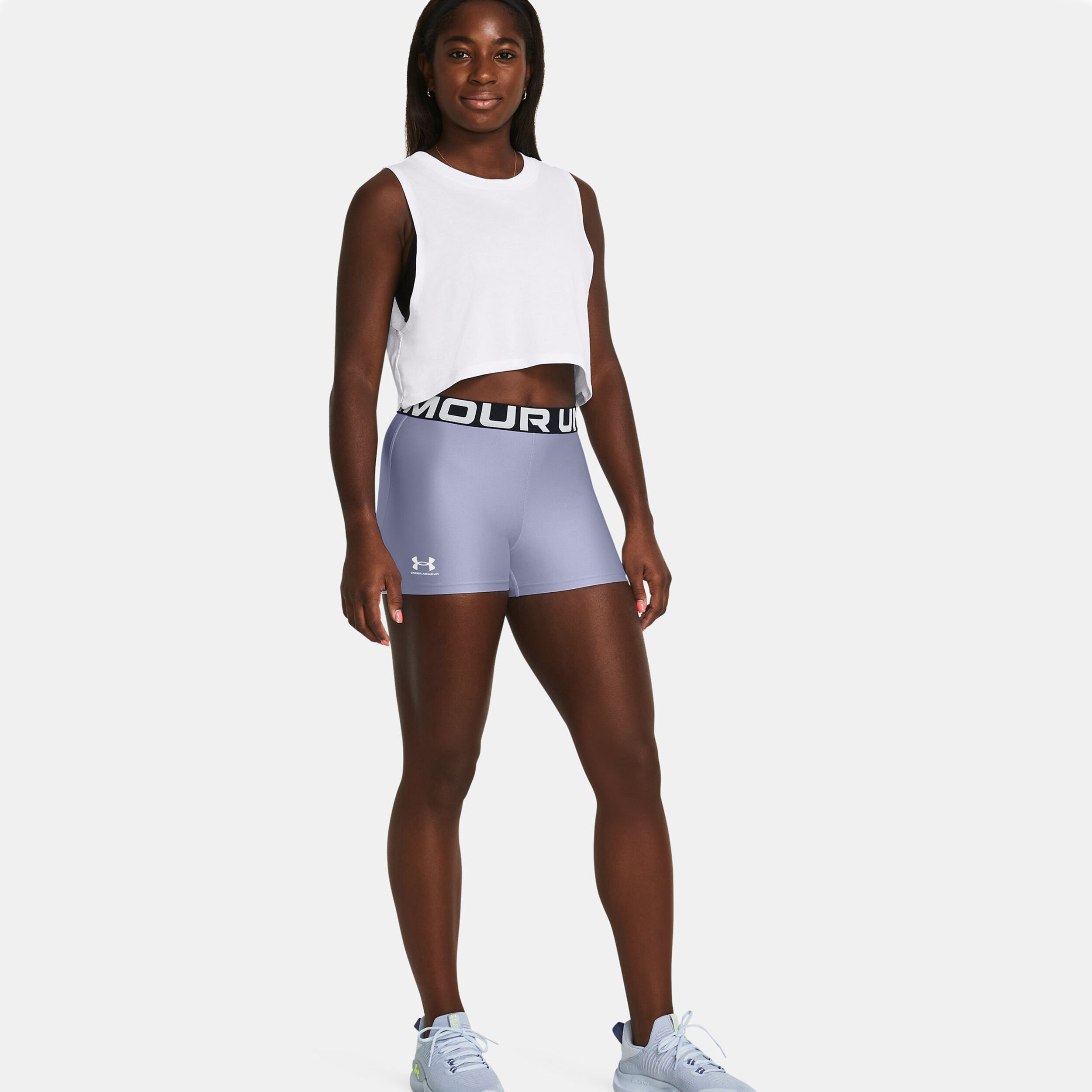Under Armour Heatgear Authentics Short Avec Poche-balles Femmes - Violet