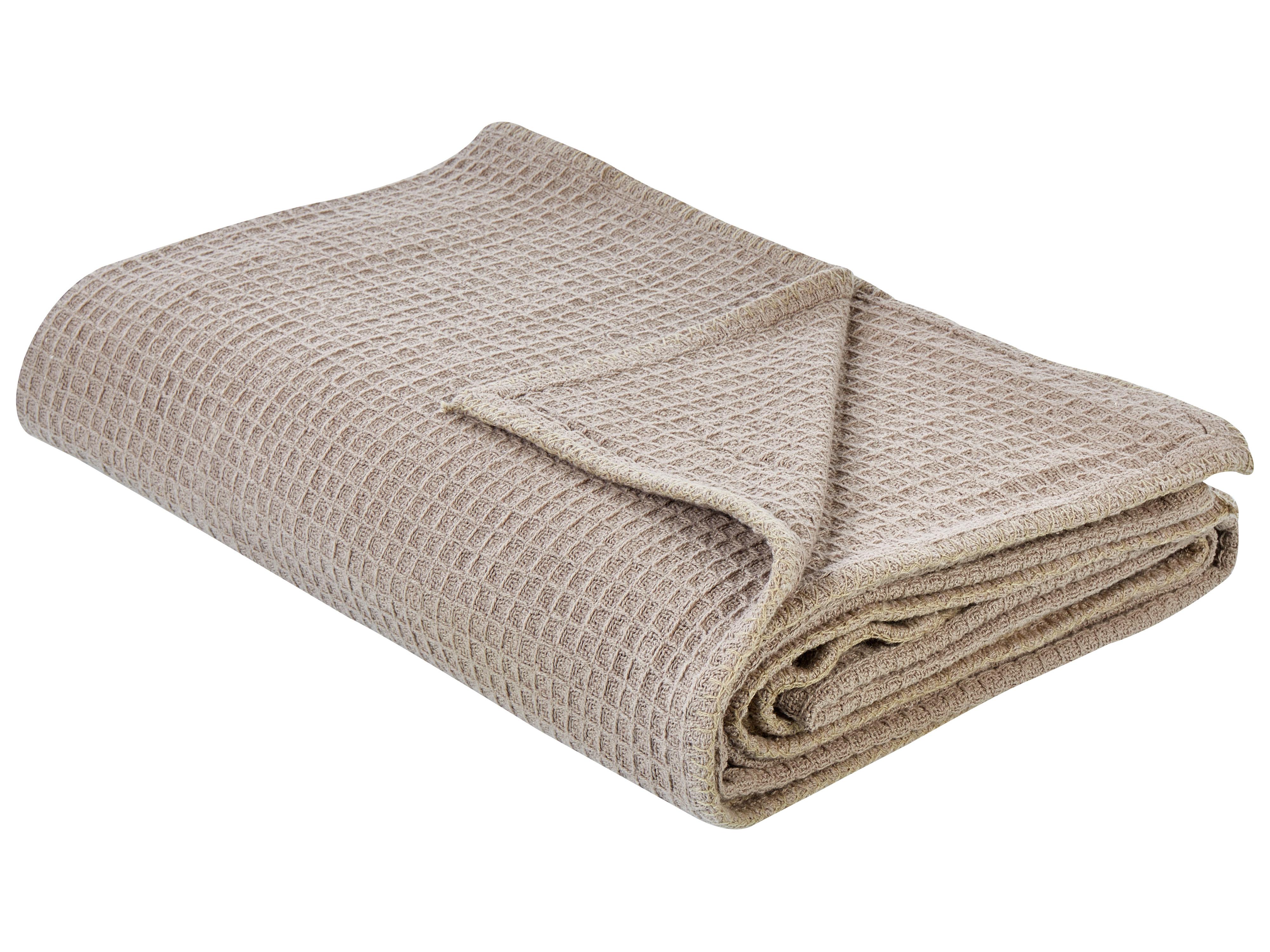 Sprei RAGALA Katoen 220 x 240 cm Bruin