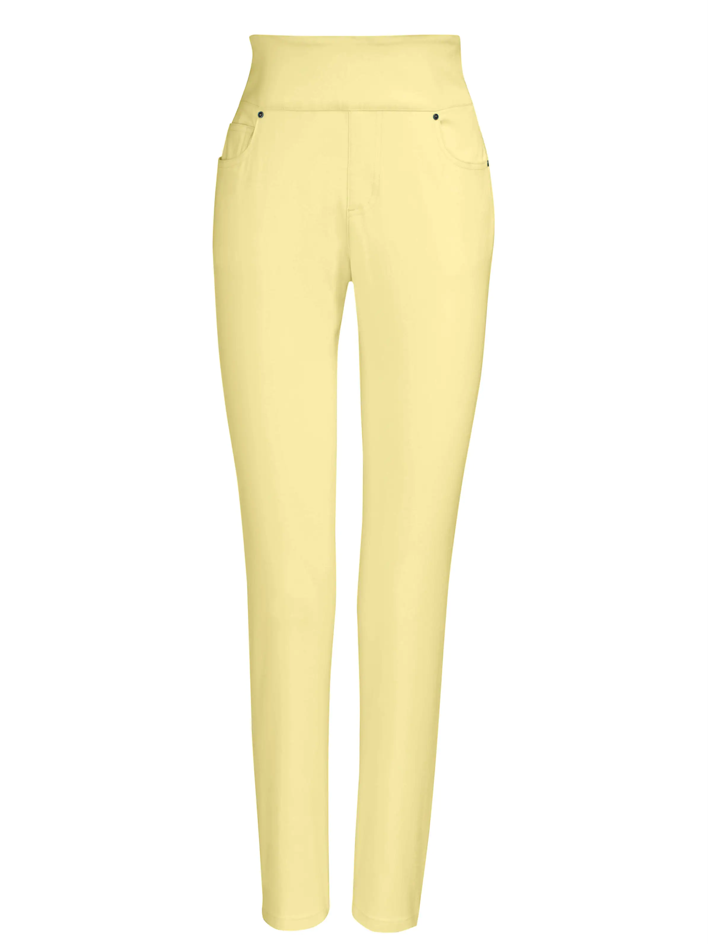 5-Pocket-Hose in vanillegelb