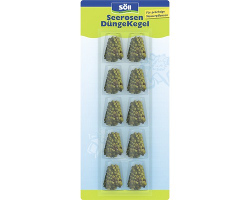 Söll Waterleliemeststofkegels, 10 stuks