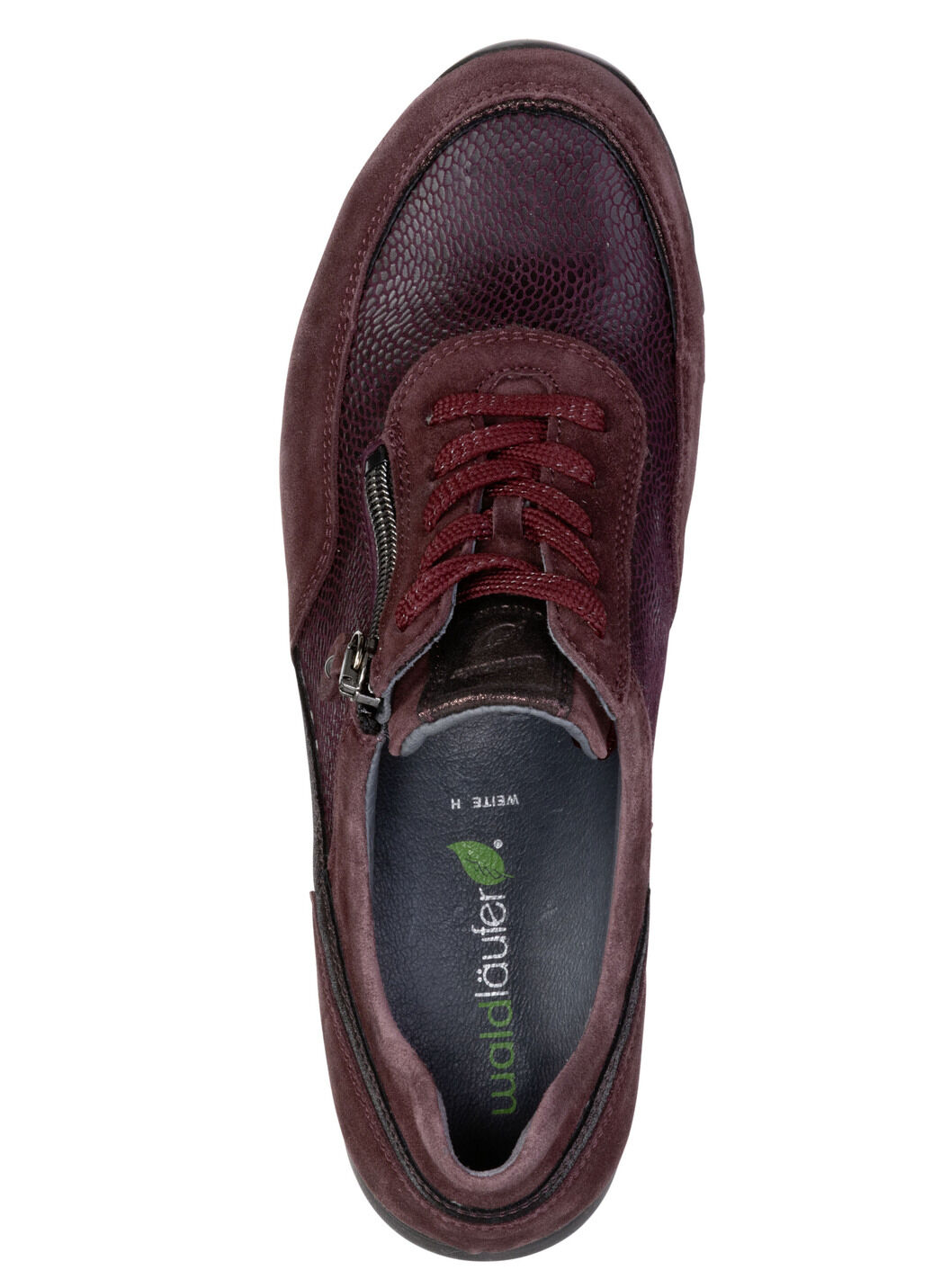 Waldläufer, bequeme Damen-Sneaker, Weite H, mit herausnehmbarem Fussbett