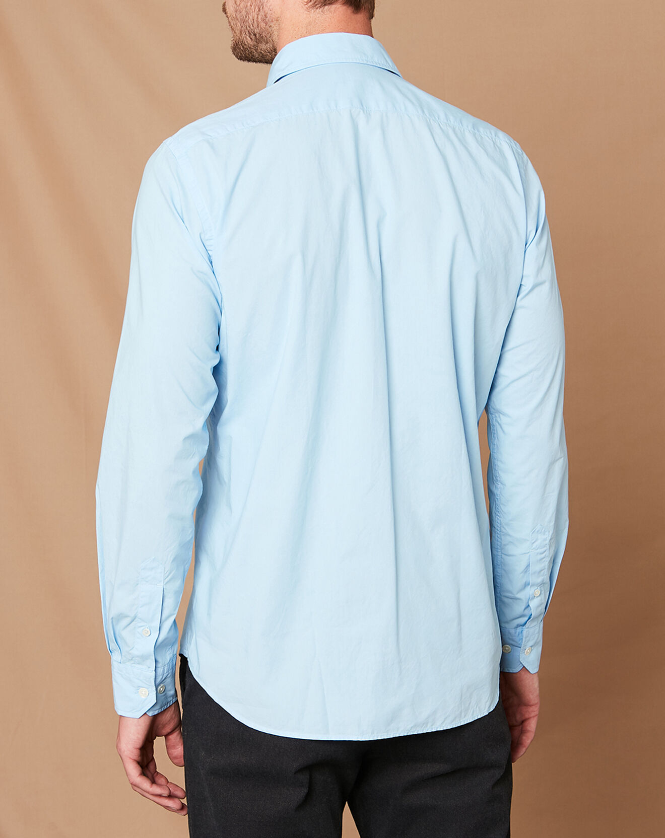 Hartford Chemise Slim Sammy Pat bleue