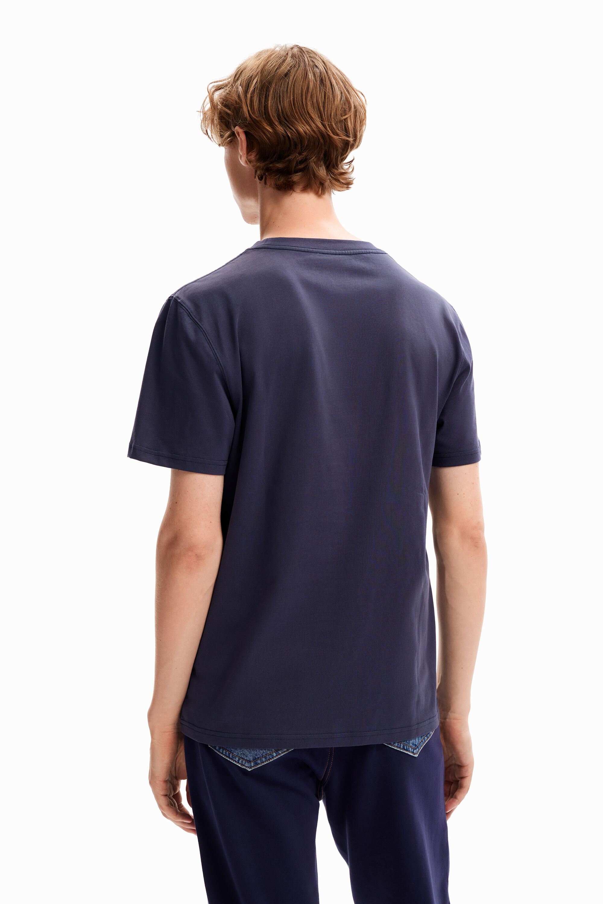 T-shirt uni poche