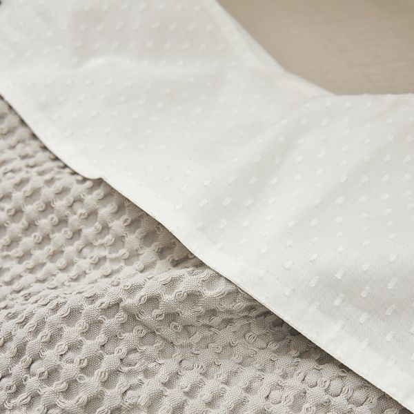 Meyco Baby Waffle Wiegdeken - 75 x 100 cm - Greige