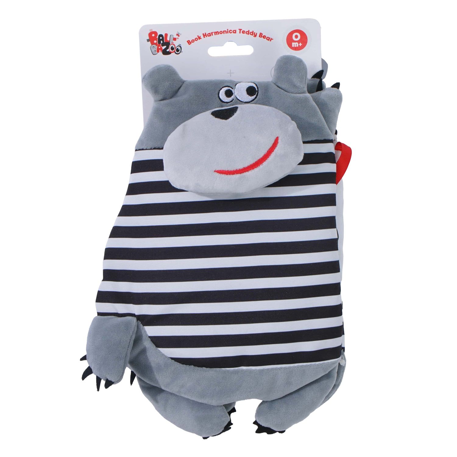Bali Bazoo Baby Stoffbuch Teddybär 81043 Stoffbilderbuch 8 Seiten, ab Geburt grau