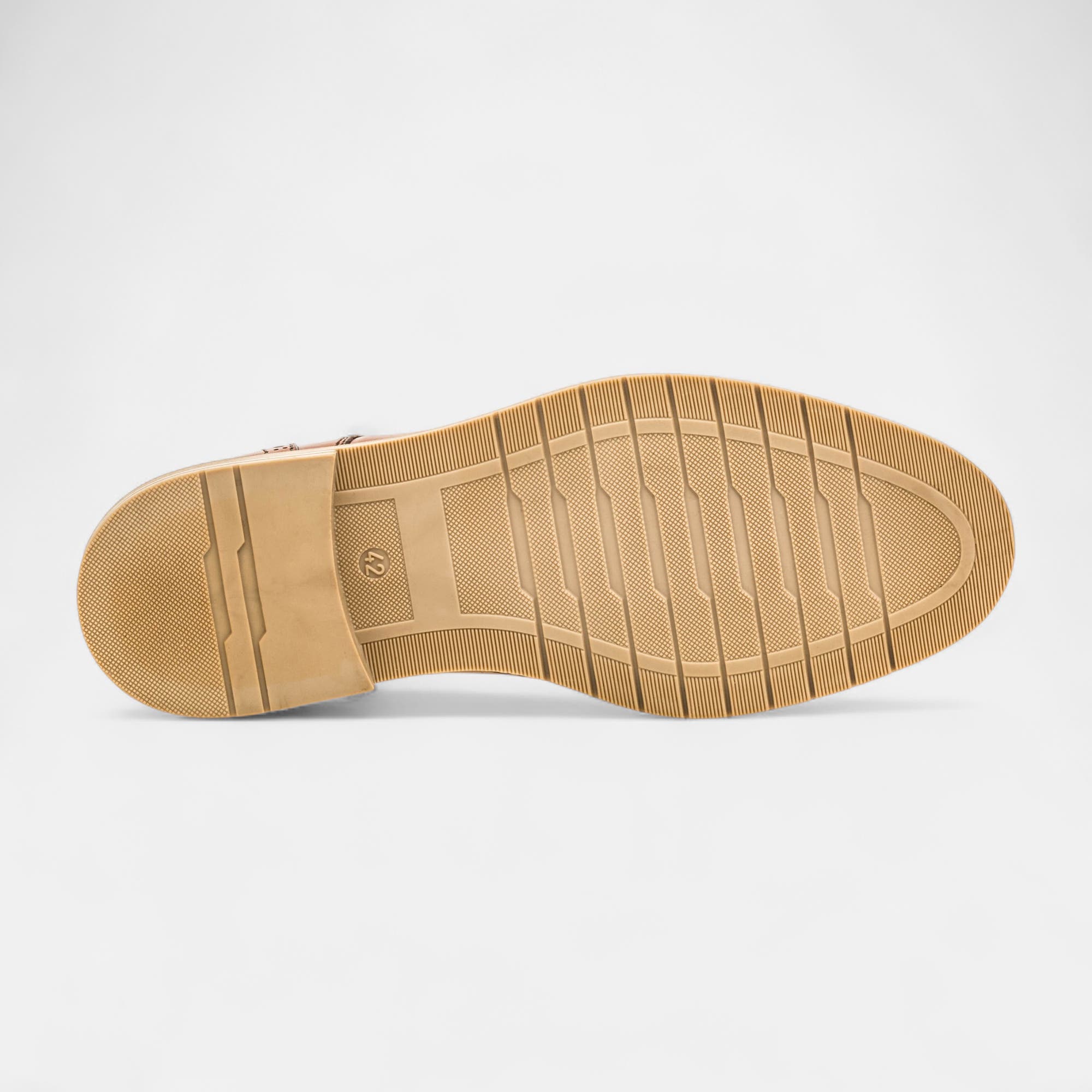 Derbies Homme en cuir cognac
