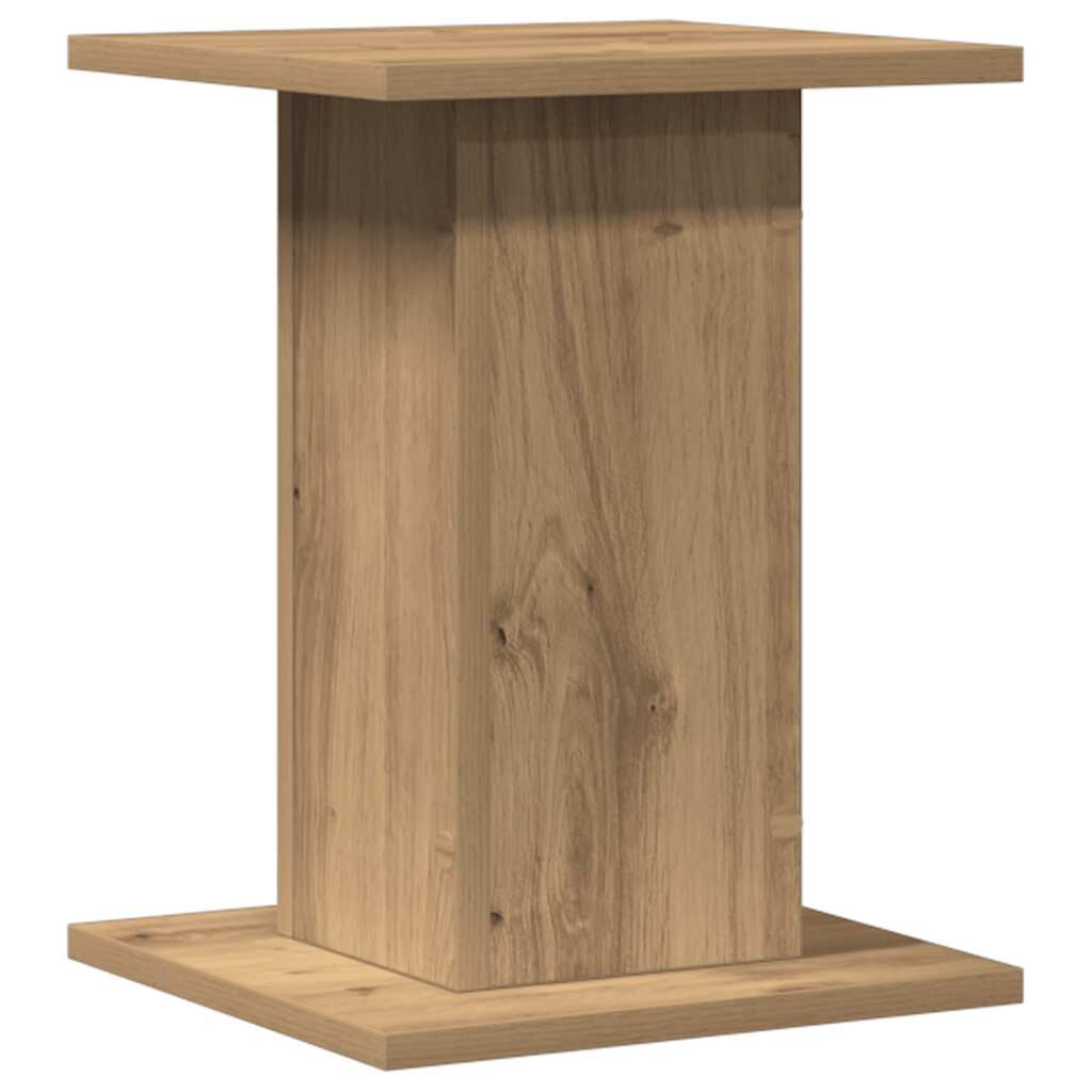 vidaXL Luidsprekerstandaards, 2 stuks, ambachtelijk eikenhout, 30x30x40 cm