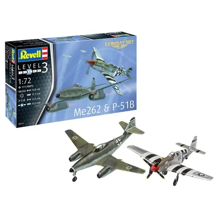 Revell Combat Set Messerschmitt Me262 & P-51B Mustang