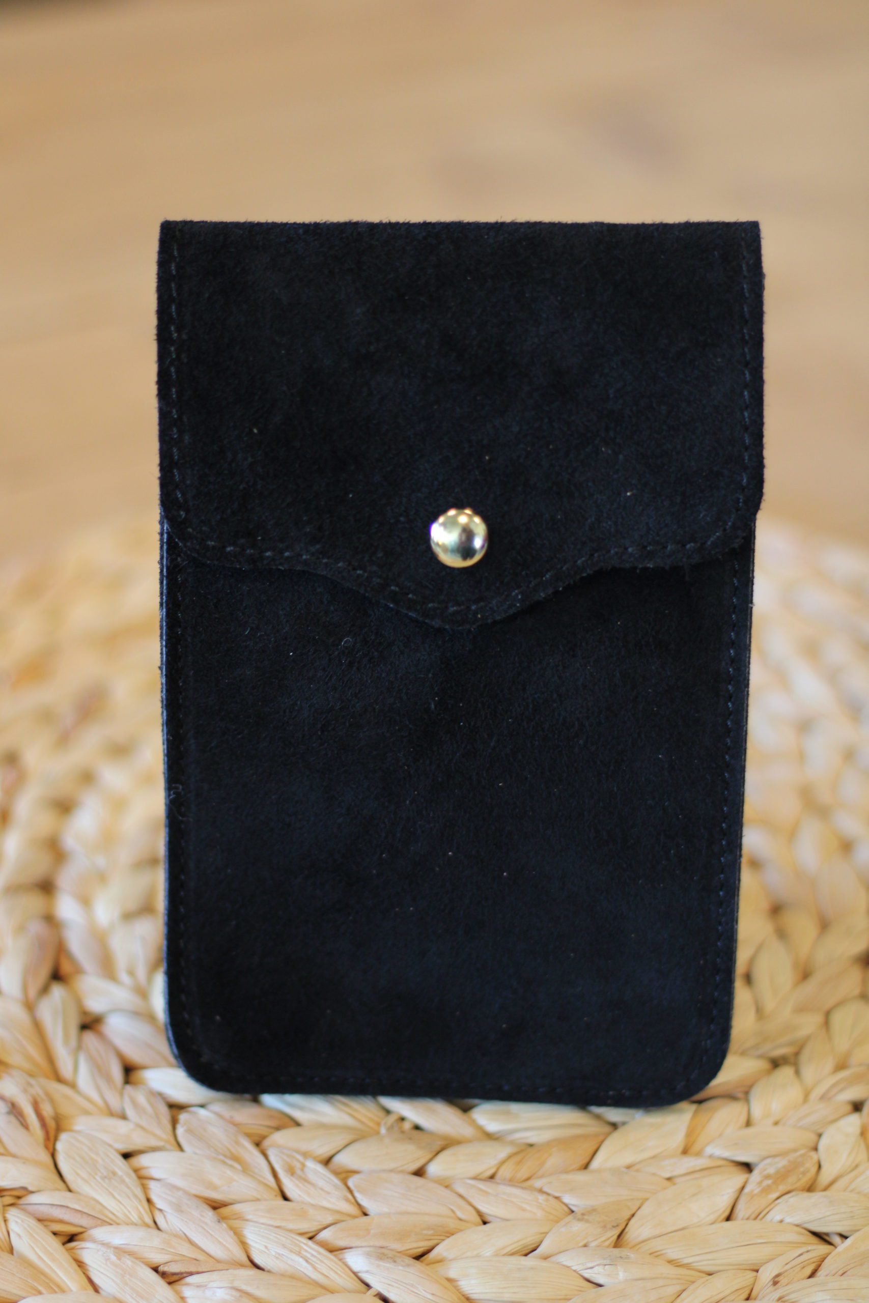 Phone Bag - Nora - Suede Zwart