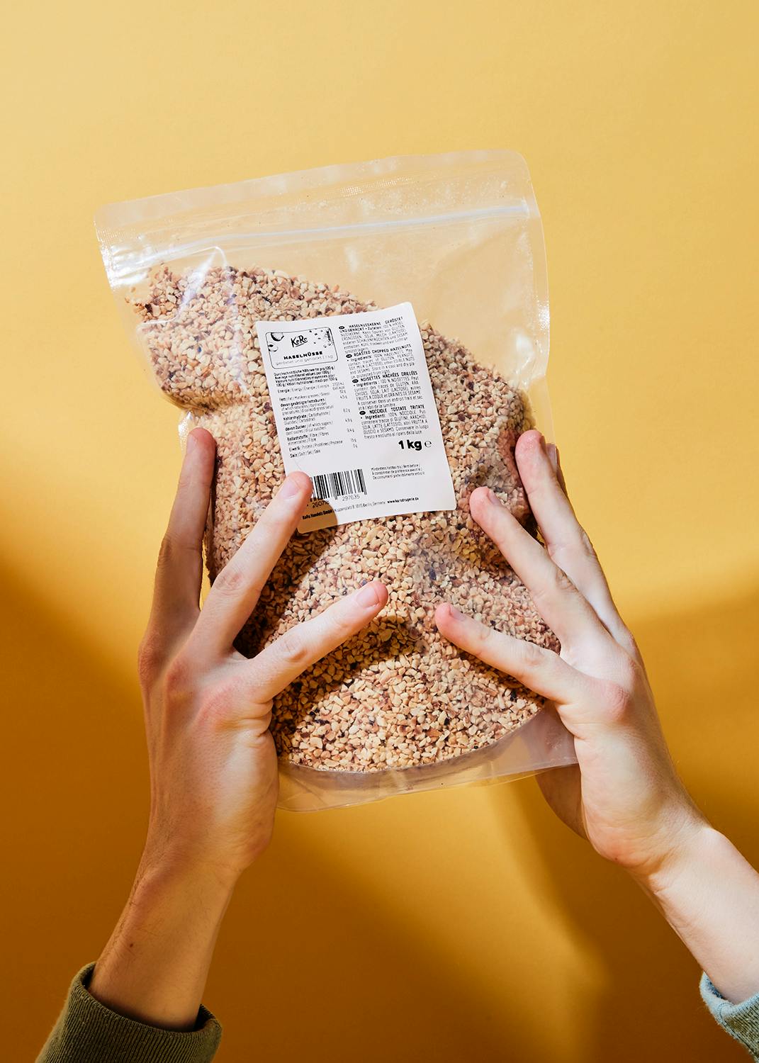 Geröstete und gehackte Haselnüsse 1 kg
