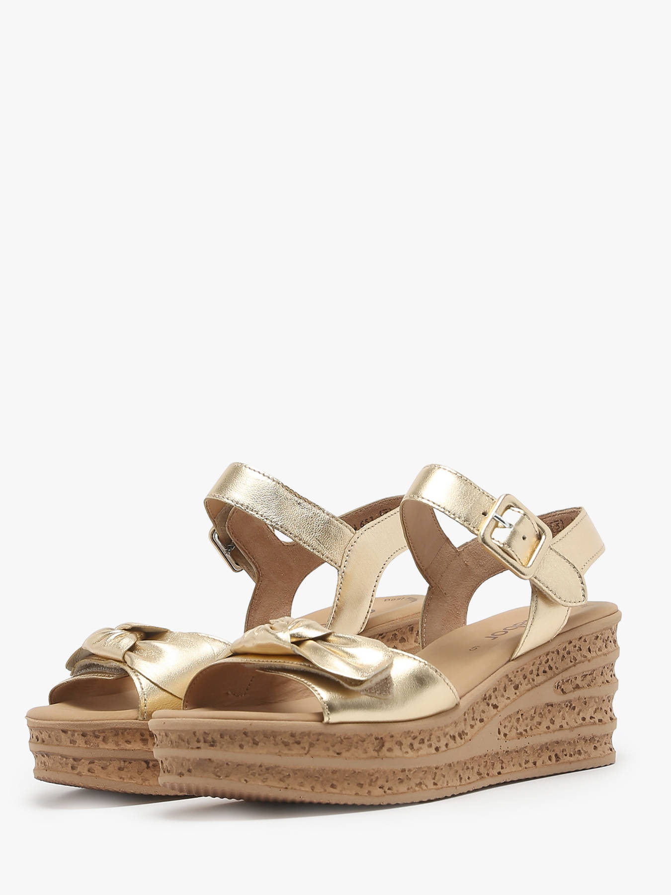 Sandales semelle compense en cuir GABOR