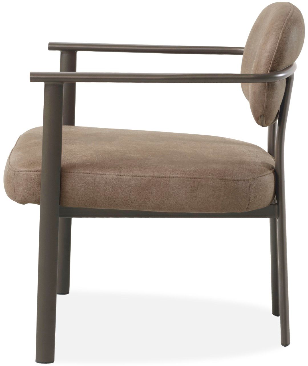 Fauteuil Bull Liver - Anodic Brown Indra B65 x D67 x H75 cm