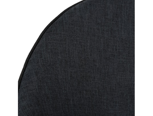 CONCEPT1 - Tabouret de bar Lot de 2 T. Maya gris fonce tissu (bar)