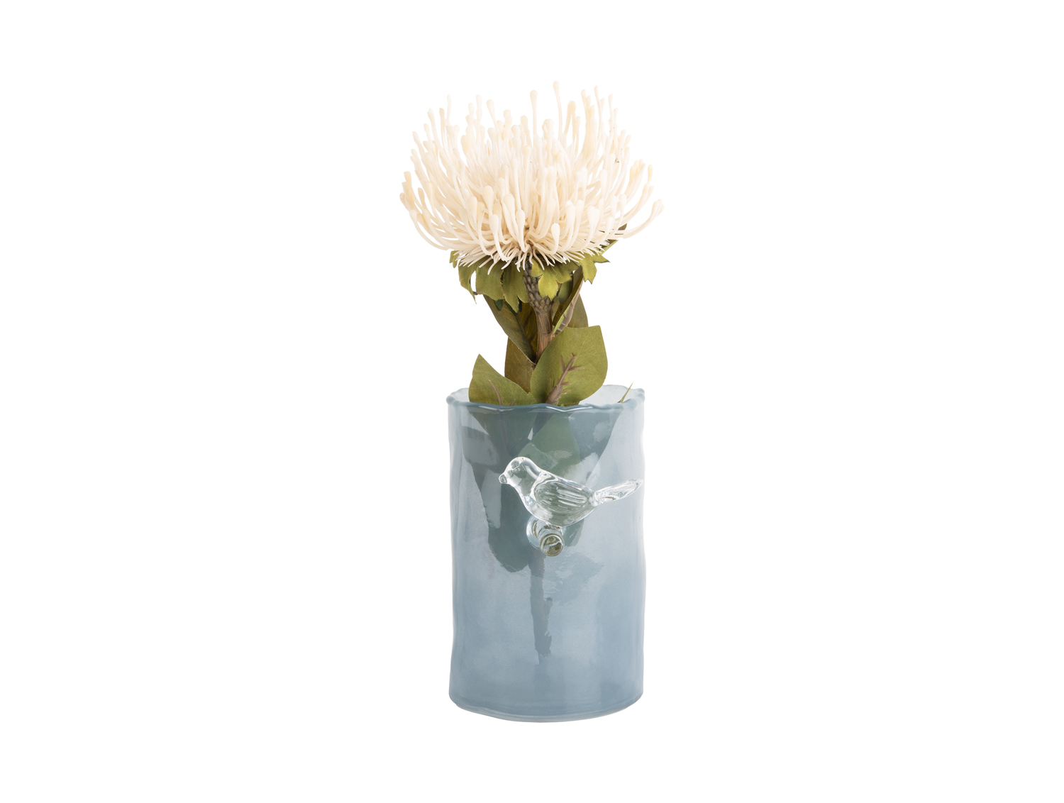 Vaas Bird on Branch - Mistig blauw