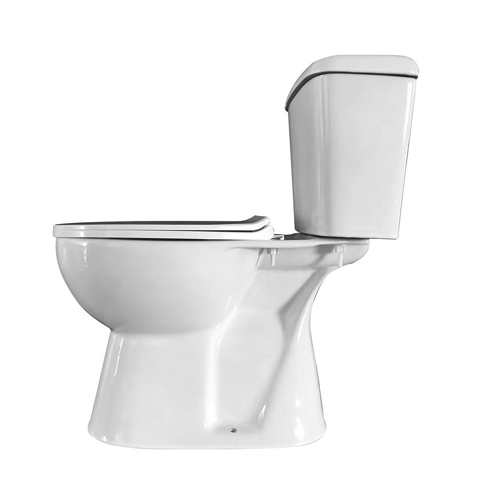 Sanigoods Balco duoblok staand toilet S-trap wit
