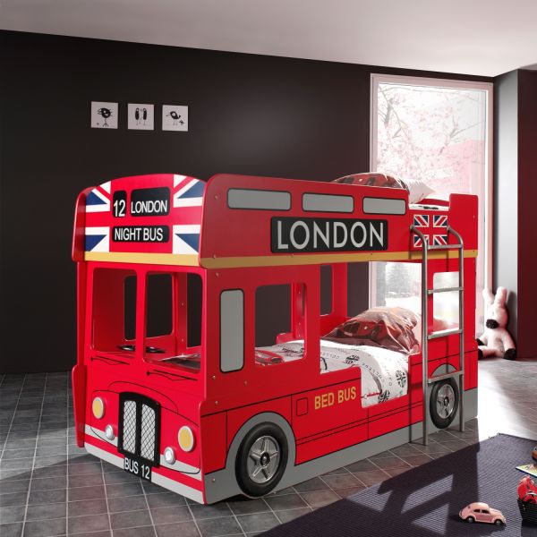 Vipack London Stapelbed Rood