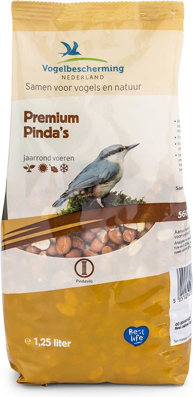 Vogelbescherming Nederland strooivoer pinda's 1,25 l