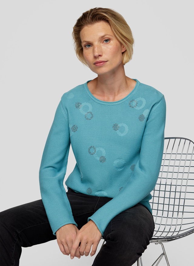 Rabe Strickpullover , mit Muster
