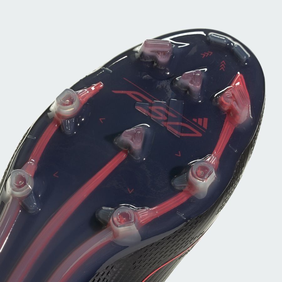 adidas F50 Elite FG Stealth Victory - Noir/Argenté/Lucid Red