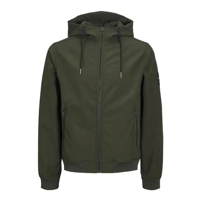 Jack & Jones Basic Hooded Softshell Jas Heren (plussize)