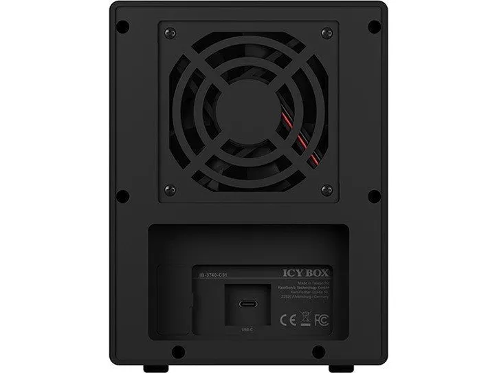 ICY BOX IB-3740-C31 - Harddisk-array - 4 bays (SATA-600) - USB 3.1 Gen 2 (ekstern)