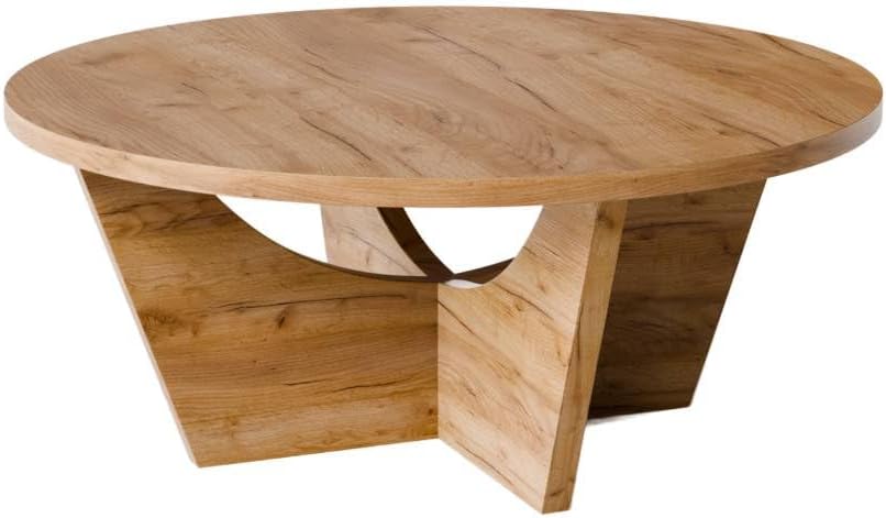 Runder Couchtisch Tori Ø90 cm Eiche Craft