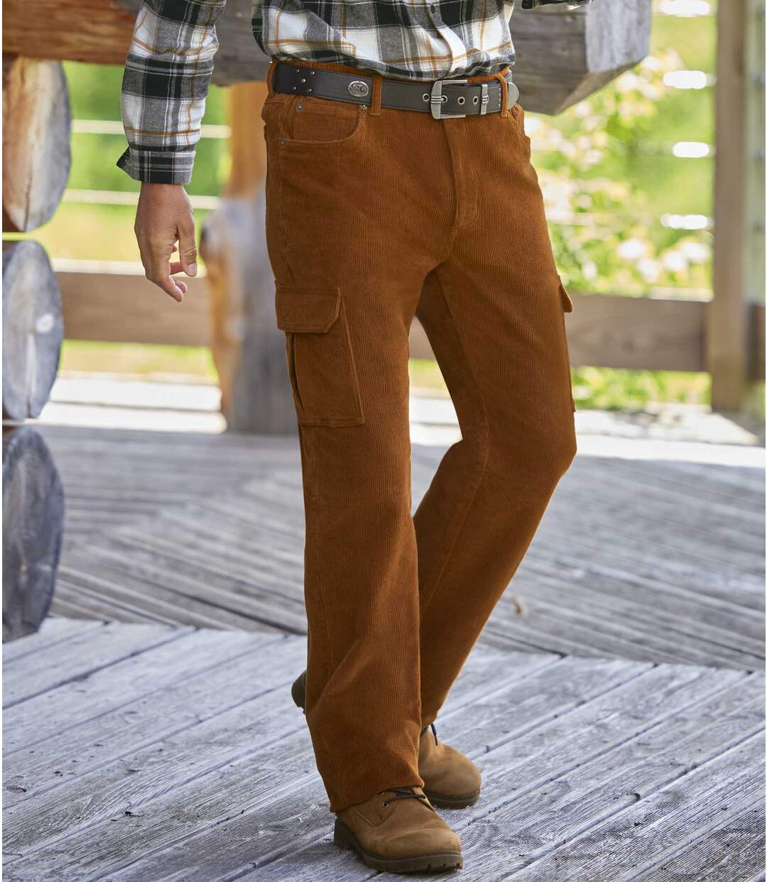 Pantalon Velours Cargo Multipoches