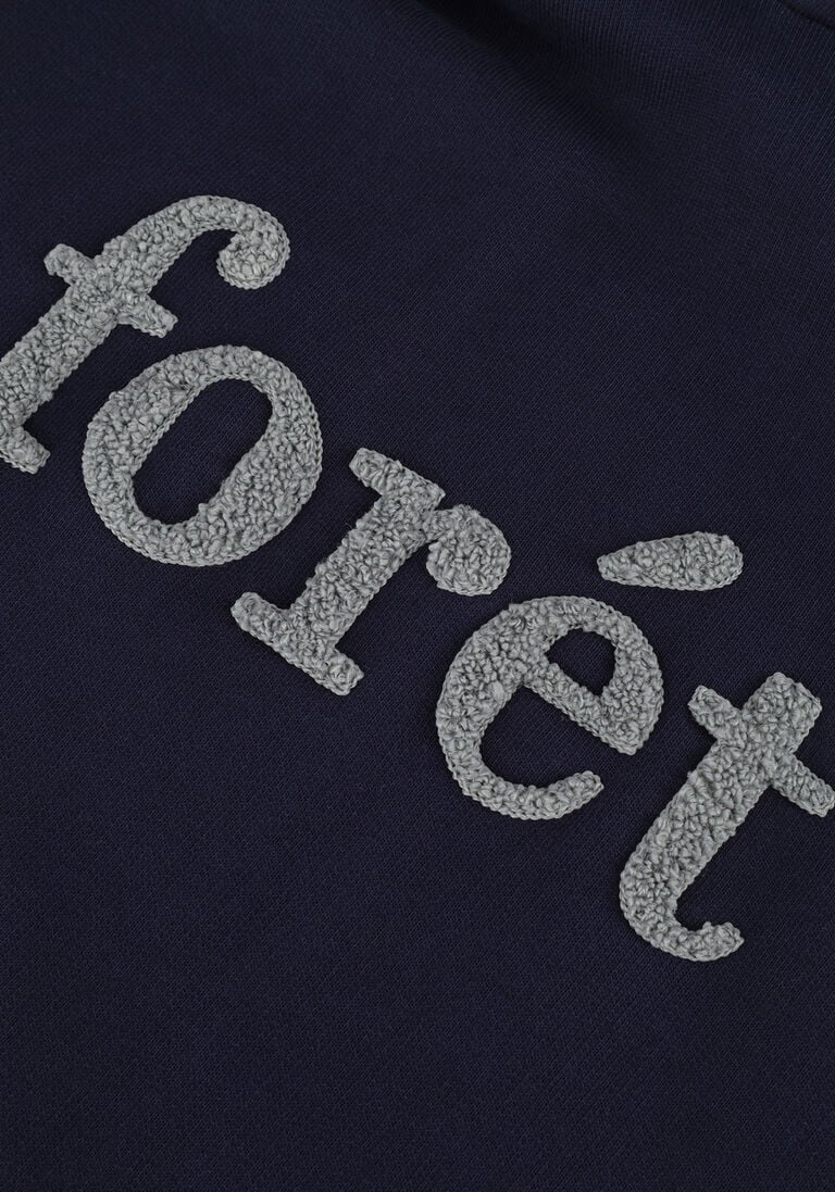 FOR\u00C9T donkerblauwe for&eacute;t trui maple hoodie