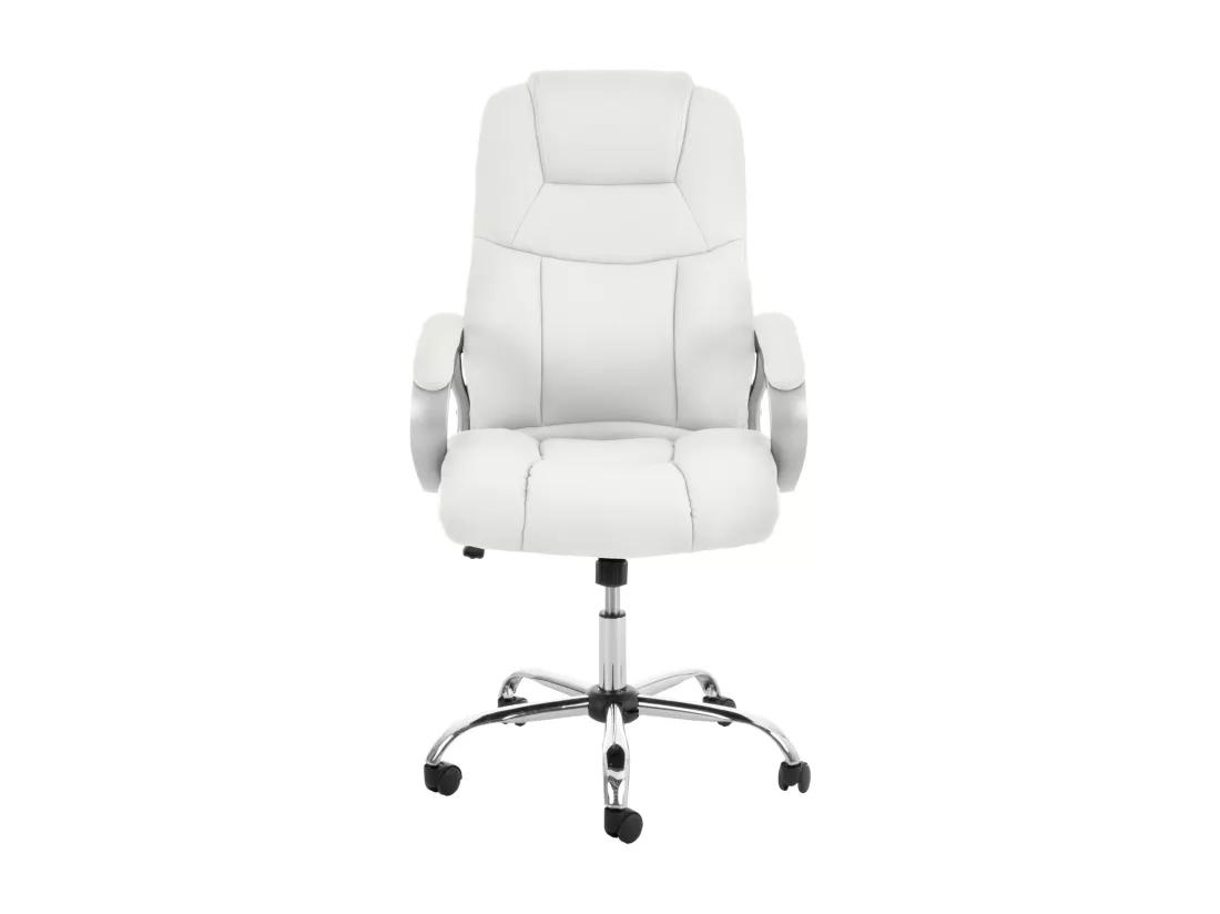 Chaise de bureau - Similicuir & Métal - Blanc - Apoll XL