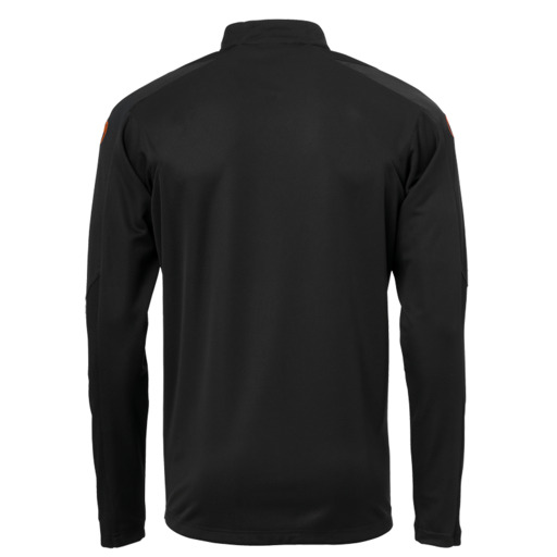 Blusa Uhlsport com zíper 1/4 e cor fluorescente