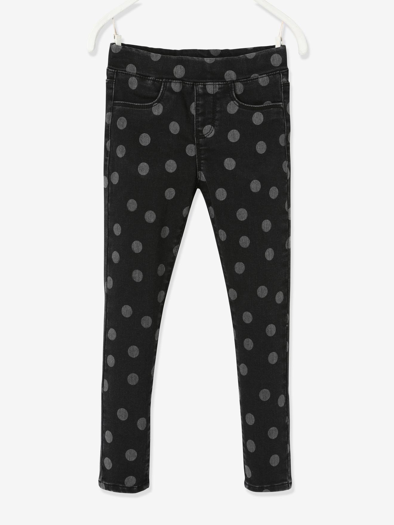Calça legging estilo fantasia para meninas, preta lisa