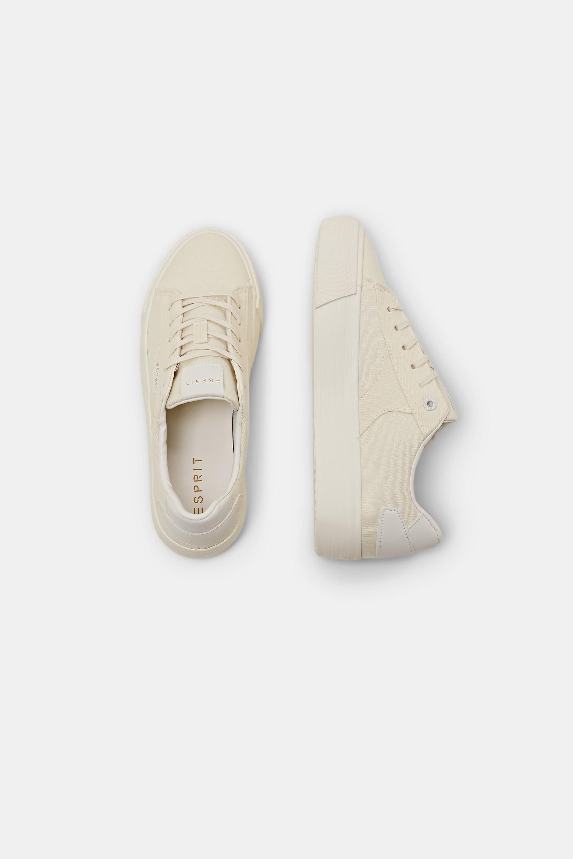 Sneakers en toile dotées d’une semelle à plateau