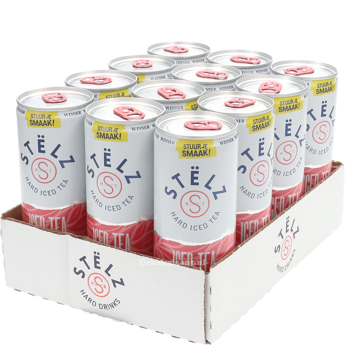 Stelz Hard Iced Tea Lychee 12x25cl (Tray) 300 cl