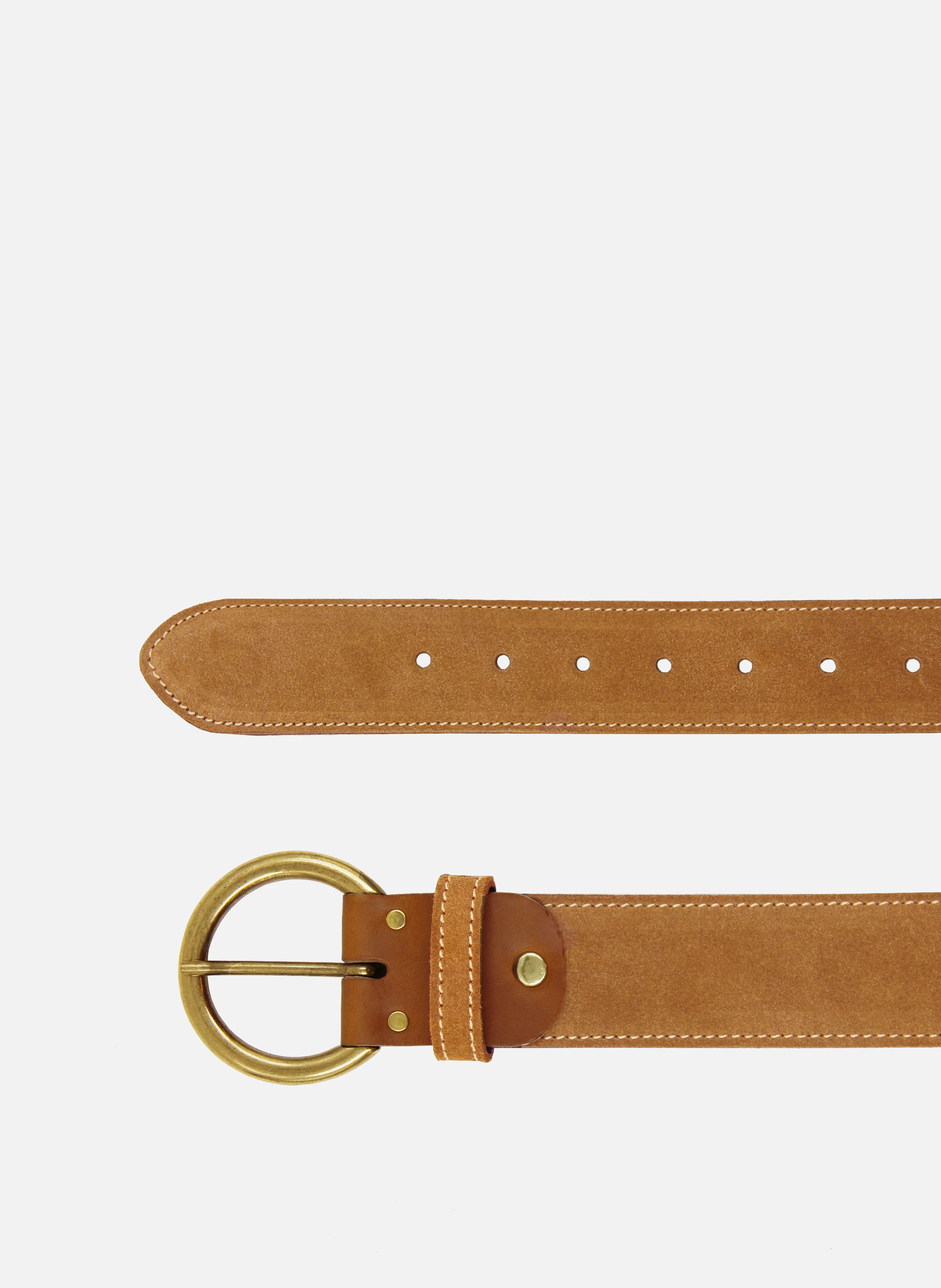 Ceinture bohème cuir daim | Marron