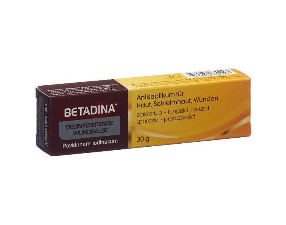 BETADINA desinfizierende Wundsalbe 10 mg/g<br>30 g, Tube, Salbe